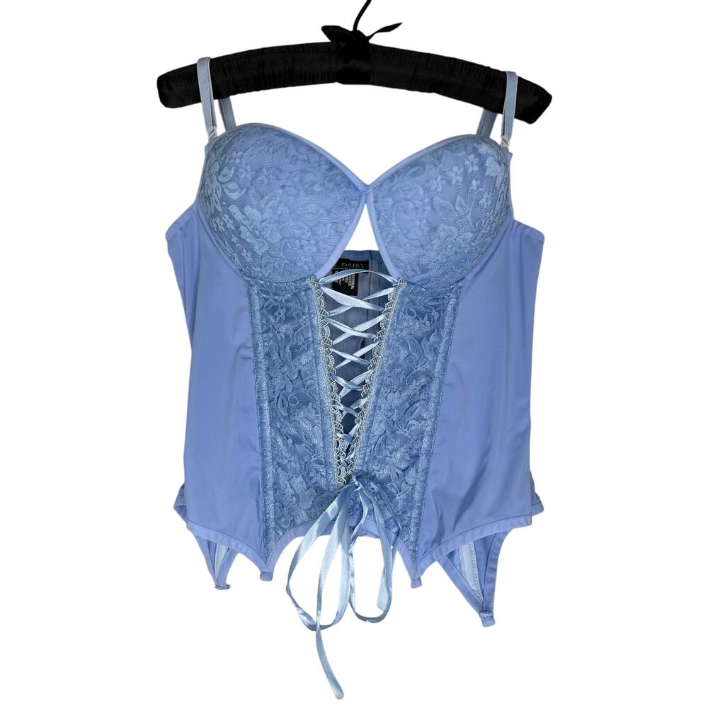 Lavish by Daisy Light Blue Lace Up Corset